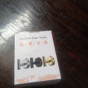 DGYB Large Suction Cup Hooks for Shower Set of 2 Brushed Nickel Towel Hooks for